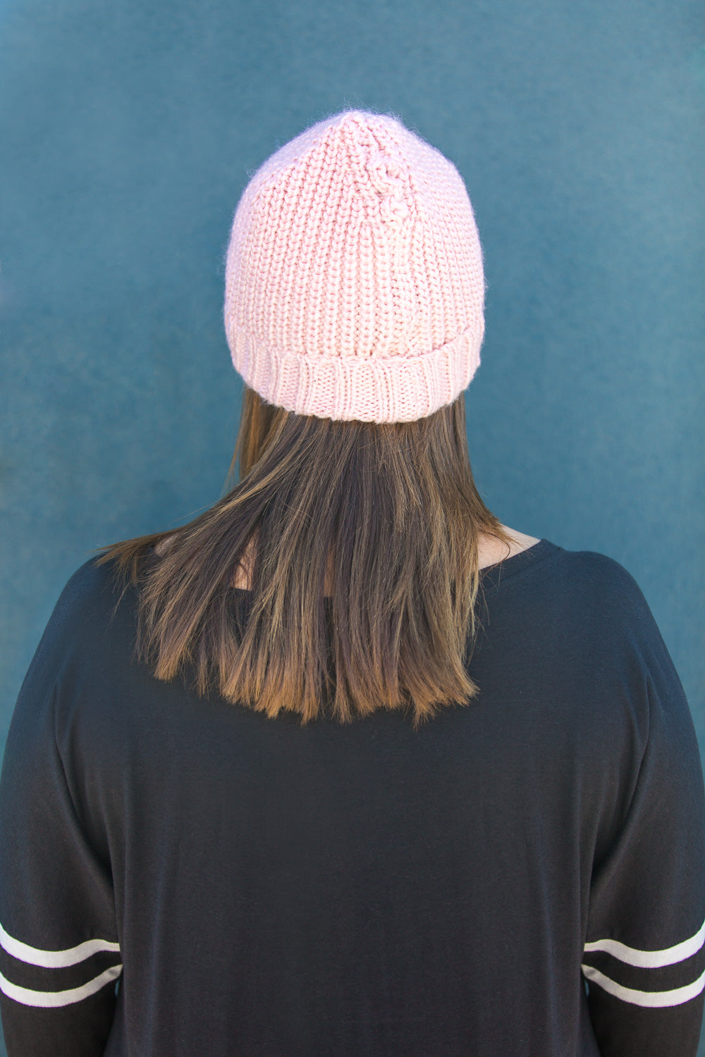 Threader Ponytail Beanie Blush